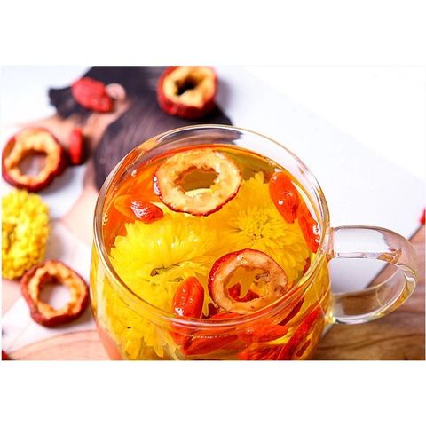Trà Hoa Cúc Táo Đỏ Phú Hưng AP 80g - Hỗ Trợ Sáng Mắt, Đẹp Da, Giảm Mệt Mỏi và Mất Ngủ, Trà Thảo Mộc Tự Nhiên