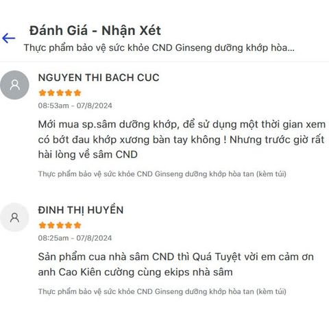 Nhân Sâm CND Ginseng Dưỡng Khớp Hòa Tan 400mg - Hỗ Trợ Giảm Đau Khớp & Thoái Hóa Khớp từ Nhân Sâm Canada
