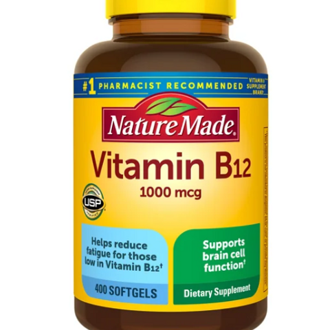 (Date 9/2026) Viên uống bổ sung Vitamin B12 Nature Made 1000mcg 400 viên - Hàng Mỹ