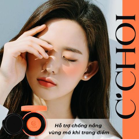 Phấn Nước Má Hồng - Mỹ Phẩm Xanh C'Choi - Slim Cushion Blush 8g ửng hồng tự nhiên, chống nắng SPF 20