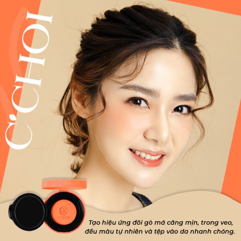 Phấn Nước Má Hồng - Mỹ Phẩm Xanh C'Choi - Slim Cushion Blush 8g ửng hồng tự nhiên, chống nắng SPF 20