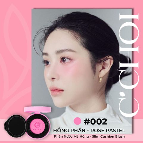 Phấn Nước Má Hồng - Mỹ Phẩm Xanh C'Choi - Slim Cushion Blush 8g ửng hồng tự nhiên, chống nắng SPF 20