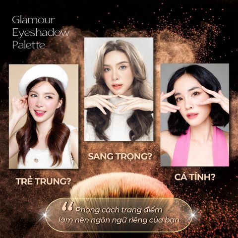 Bảng Phấn Mắt C’Choi Glamour Eyeshadow Palette - 4 Tone Dễ Tán, Tự Nhiên, An Toàn Cho Da Nhạy Cảm