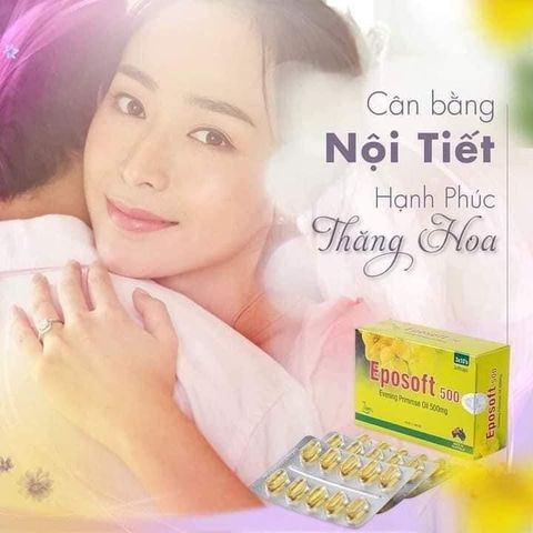 Viên Uống Cân Bằng Nội Tiết Tố Eposoft 500mg - Làm Đẹp Da, Giảm Thâm Nám, Hộp 30 Viên, Thương Hiệu Zifam Australia