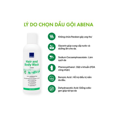 Dầu Gội Khô Tắm Khô Abena 200ml - Sản Phẩm Chăm Sóc Da Cho Phụ Nữ Sau Sinh, Không Cần Nước, Hương Bạc Hà Thơm Mát
