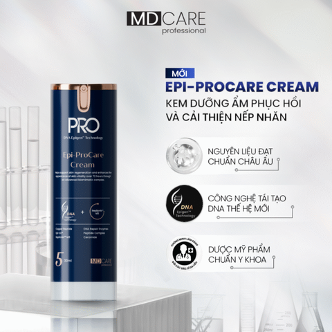 Kem Dưỡng Ẩm Phục Hồi Nếp Nhăn MD Care Epi-ProCare Cream - Dưỡng Ẩm, Tái Tạo Da, Giảm Thiểu Nếp Nhăn, Phù Hợp Tất Cả Loại Da