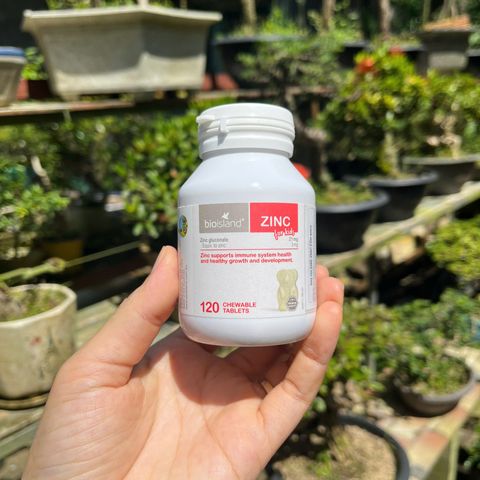 Kẹo Bổ Sung Kẽm Bio Island ZINC 120 Viên - Vitamin Hỗ Trợ Phát Triển Trẻ Nhỏ, Tăng Cường Sức Đề Kháng và Chiều Cao