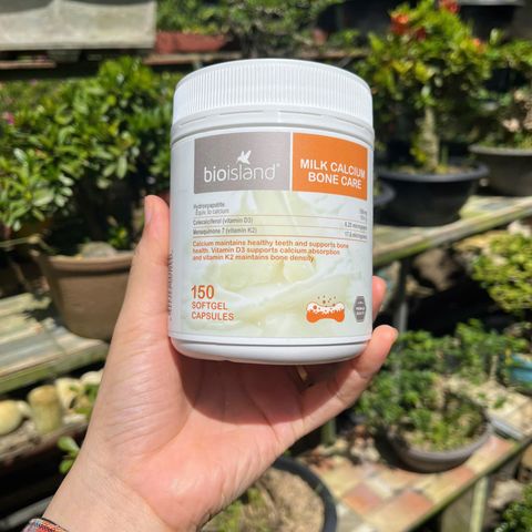 Viên uống Canxi Sữa Bio Island Milk Calcium Bone Care 150 viên - Hỗ trợ phát triển xương và răng chắc khỏe cho trẻ em và người lớn