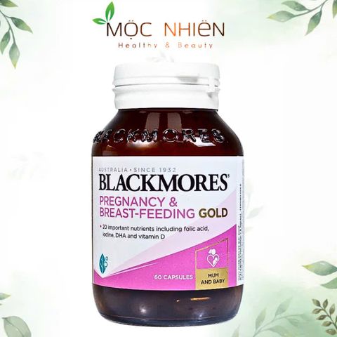 Viên uống Blackmores Pregnancy & Breast-Feeding Gold - Bổ sung Vitamin và Khoáng Chất Cho Phụ Nữ Mang Thai (60 Viên) 340802