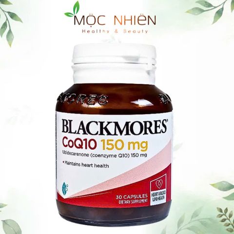 Viên uống Blackmores CoQ10 150mg hỗ trợ sức khỏe tim mạch - Thực phẩm chức năng tự nhiên, 30 viên