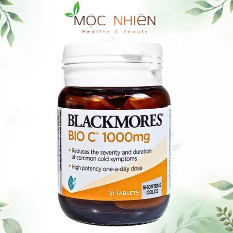 Viên uống Blackmores Bio C 1000mg - Bổ sung Vitamin C, Tăng cường sức khỏe, Hỗ trợ làm đẹp da, Giảm cảm lạnh (31 viên)
