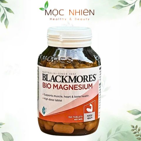 Viên uống hỗ trợ chức năng cơ bắp và tim mạch Blackmores Bio Magnesium 100 viên - Sức khỏe toàn diện từ Úc