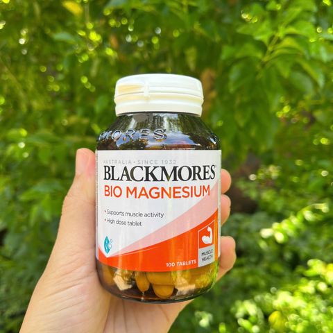 Viên uống hỗ trợ chức năng cơ bắp và tim mạch Blackmores Bio Magnesium 100 viên - Sức khỏe toàn diện từ Úc