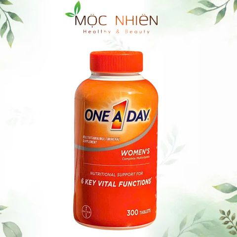 Viên uống vitamin tổng hợp One A Day cho phụ nữ dưới 50 tuổi - Hỗ trợ sức khỏe, tăng cường miễn dịch, 300 viên từ Bayer Mỹ