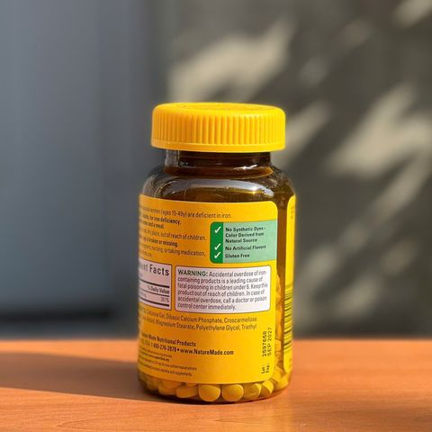 Viên uống bổ sung sắt Nature Made Iron 65mg 365 viên - Hỗ trợ tạo hồng cầu, tăng cường sức khỏe cho phụ nữ tuổi sinh sản