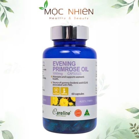 Tinh Dầu Hoa Anh Thảo Careline 1000mg - 60 Viên Nang Cải Thiện Nội Tiết Tố, Làm Đẹp Da, Hỗ Trợ Sức Khỏe Nữ Giới