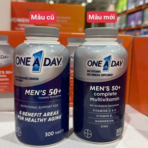 Vitamin Tổng Hợp One A Day Men's 50+ - Hỗ Trợ Sức Khỏe Nam Giới Trên 50 Tuổi - 300 Viên Mỹ