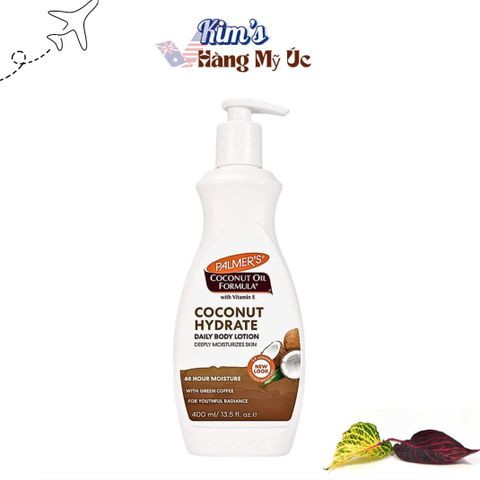 Sữa Dưỡng Thể Palmer’s Coconut Oil 400ml - Dưỡng Ẩm Sâu Từ Dầu Dừa Hữu Cơ, Vitamin E, An Toàn Cho Da Nhạy Cảm
