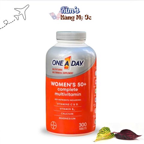 Vitamin Tổng Hợp One A Day Women 50+ - Sản Phẩm Hỗ Trợ Sức Khỏe Dành Riêng Cho Phụ Nữ Trên 50 Tuổi, 300 Viên