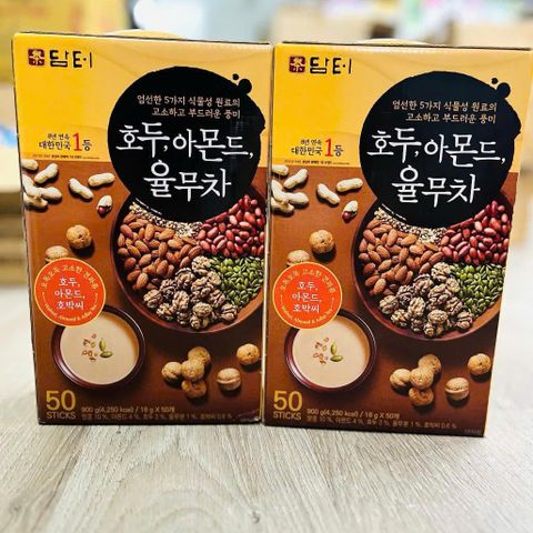 Bột Ngũ Cốc Dinh Dưỡng Damtuh Hàn Quốc - Hộp 50 Gói x 18g, Bổ Sung Năng Lượng và Dinh Dưỡng Tốt Cho Sức Khỏe