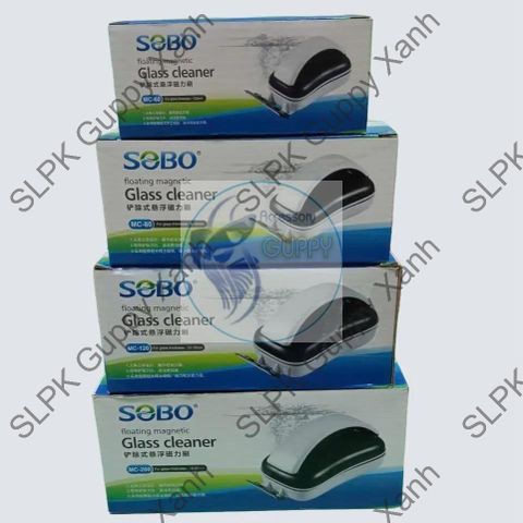 Nam châm chà hồ Sobo MC - 60 80 120 200 - Vệ sinh bể cá, loại bỏ tảo và rêu hiệu quả, thiết kế tiện lợi và an toàn cho kính