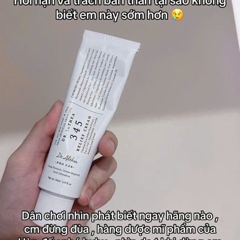 Kem Dưỡng Ẩm Phục Hồi Da Dr.Althea 345 Relief Cream 50ml - Giúp Cung Cấp Độ Ẩm, Làm Dịu Da, Phù Hợp Cho Mọi Loại Da