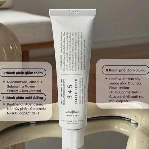 Kem Dưỡng Ẩm Phục Hồi Da Dr.Althea 345 Relief Cream 50ml - Giúp Cung Cấp Độ Ẩm, Làm Dịu Da, Phù Hợp Cho Mọi Loại Da