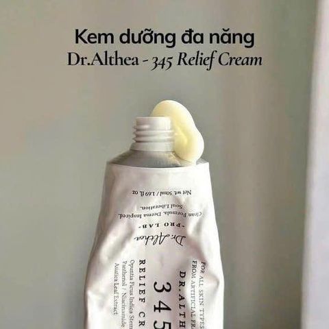 Kem Dưỡng Ẩm Phục Hồi Da Dr.Althea 345 Relief Cream 50ml - Giúp Cung Cấp Độ Ẩm, Làm Dịu Da, Phù Hợp Cho Mọi Loại Da