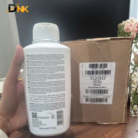 Sữa Tắm Bettina Barty Vanilla 500ml Chính Hãng Đức 2025 - Dưỡng Ẩm Mềm Mịn, Hương Vani Ngọt Ngào, Thuần Chay