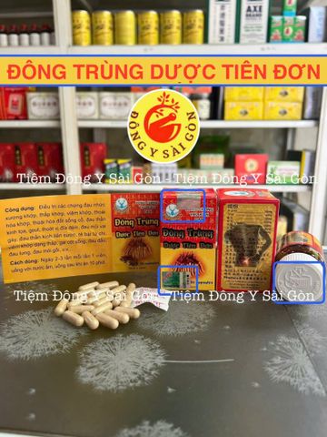 Đông Trùng Hạ Thảo Dược Tiên Đơn 30 Viên - Sản Phẩm Thiên Nhiên Hỗ Trợ Khỏe Mạnh, Ngày Dùng 2-3 Viên