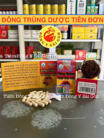 Đông Trùng Hạ Thảo Dược Tiên Đơn 30 Viên - Sản Phẩm Thiên Nhiên Hỗ Trợ Khỏe Mạnh, Ngày Dùng 2-3 Viên