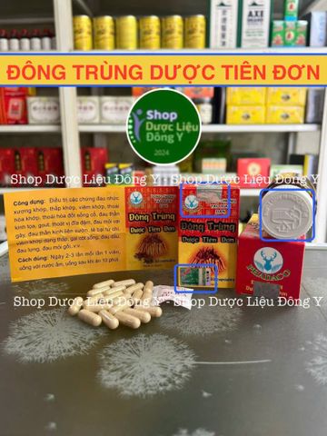Đông Trùng Hạ Thảo Dược Tiên Đơn Chính Hãng 30 Viên - Tăng Cường Sức Khỏe, Hỗ Trợ Khớp và Thần Kinh