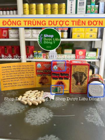 Đông Trùng Hạ Thảo Dược Tiên Đơn Chính Hãng 30 Viên - Tăng Cường Sức Khỏe, Hỗ Trợ Khớp và Thần Kinh