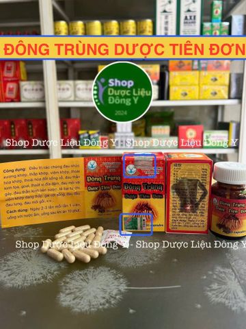 Đông Trùng Hạ Thảo Dược Tiên Đơn Chính Hãng 30 Viên - Tăng Cường Sức Khỏe, Hỗ Trợ Khớp và Thần Kinh