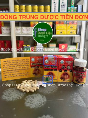 Đông Trùng Hạ Thảo Dược Tiên Đơn Chính Hãng 30 Viên - Tăng Cường Sức Khỏe, Hỗ Trợ Khớp và Thần Kinh