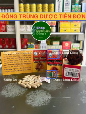 Đông Trùng Hạ Thảo Dược Tiên Đơn Chính Hãng 30 Viên - Tăng Cường Sức Khỏe, Hỗ Trợ Khớp và Thần Kinh