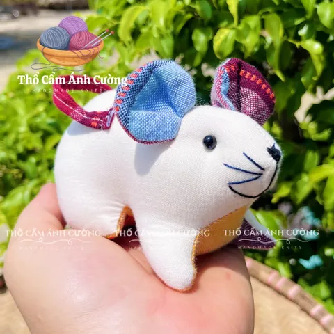Thú Nhồi Bông Con Chuột Thổ Cẩm Dân Tộc Thái - Quà Tặng Đáng Yêu Cho Bé Yêu, Chất Liệu Vải Thổ Cẩm Mềm Mại