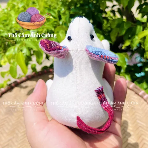 Thú Nhồi Bông Con Chuột Thổ Cẩm Dân Tộc Thái - Quà Tặng Đáng Yêu Cho Bé Yêu, Chất Liệu Vải Thổ Cẩm Mềm Mại
