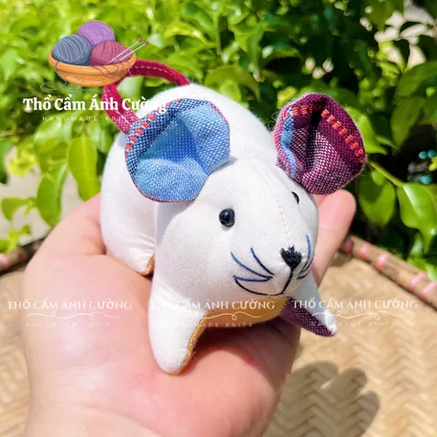 Thú Nhồi Bông Con Chuột Thổ Cẩm Dân Tộc Thái - Quà Tặng Đáng Yêu Cho Bé Yêu, Chất Liệu Vải Thổ Cẩm Mềm Mại