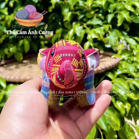 Thú Nhồi Bông Chú Voi Con Thổ Cẩm Dân Tộc Thái - Đồ Chơi Dễ Thương Cho Bé, Quà Tặng Ý Nghĩa Thông Minh