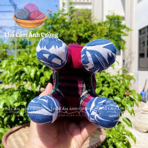 Thú Nhồi Bông Hiêu Cao Cổ To Thổ Cẩm Sapa - Đồ Chơi Trẻ Em Chất Liệu Mềm Mại, Quà Tặng Ý Nghĩa cho Bé Yêu