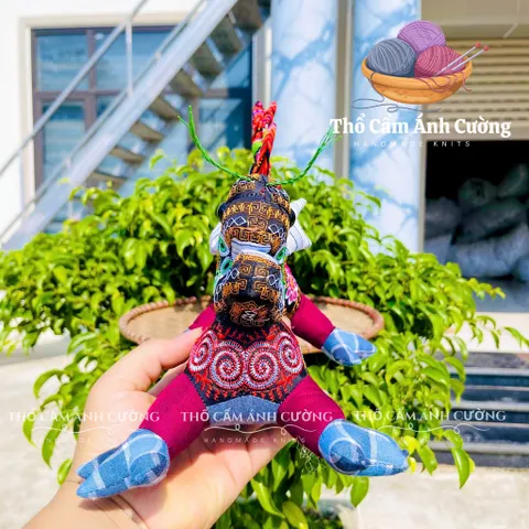 Thú Nhồi Bông Rồng Thời Lý Thổ Cẩm Sapa - Đồ Chơi Trẻ Em Bông Mềm Mại, Quà Tặng Ý Nghĩa Cho Bé Yêu
