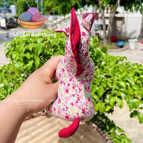 Thú Nhồi Bông Con Ngựa Thành Troy Vải Hoa Đáng Yêu - Quà Tặng Ý Nghĩa Cho Bé - Đồ Chơi Trẻ Em Thổ Cẩm Ánh Cường