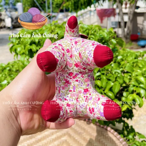 Thú Nhồi Bông Con Ngựa Thành Troy Vải Hoa Đáng Yêu - Quà Tặng Ý Nghĩa Cho Bé - Đồ Chơi Trẻ Em Thổ Cẩm Ánh Cường