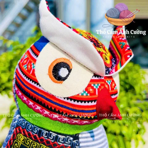 Thú Nhồi Bông Cú Cute Thổ Cẩm Sapa - Quà Tặng Đáng Yêu Cho Bé - Chất Liệu Mềm Mại, Bảo Hành 1 Đổi 1