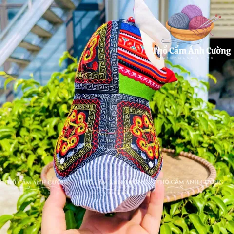 Thú Nhồi Bông Cú Cute Thổ Cẩm Sapa - Quà Tặng Đáng Yêu Cho Bé - Chất Liệu Mềm Mại, Bảo Hành 1 Đổi 1