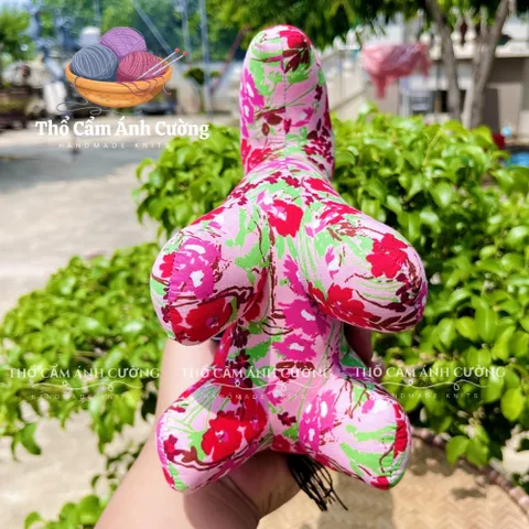 Thú Nhồi Bông Ngựa Bay Hoa Đáng Yêu - Vải Hoa Mềm Mại, Quà Tặng Bé, Đồ Chơi Trẻ Em Thổ Cẩm Ánh Cường