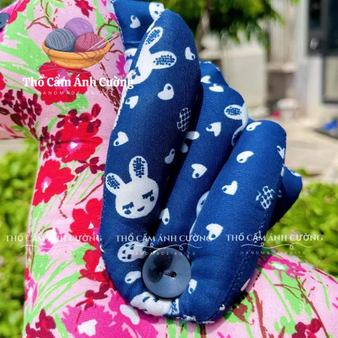 Thú Nhồi Bông Ngựa Bay Hoa Đáng Yêu - Vải Hoa Mềm Mại, Quà Tặng Bé, Đồ Chơi Trẻ Em Thổ Cẩm Ánh Cường