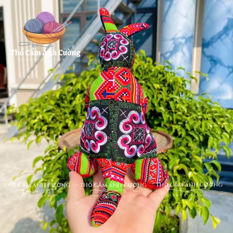 Thú Nhồi Bông Chuột Túi Thổ Cẩm Sapa - Mềm Mại, Đường May Chắc Chắn, Quà Tặng Ý Nghĩa Cho Bé Yêu