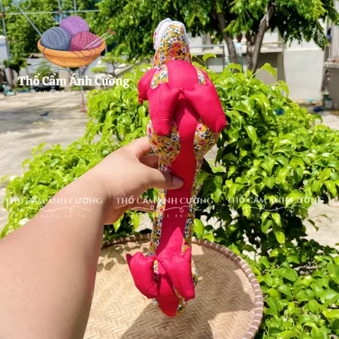 Thú Nhồi Bông Con Rồng Dễ Thương - Đồ Chơi Trẻ Em Bằng Vải Hoa, Quà Tặng Ý Nghĩa Từ Thổ Cẩm Ánh Cường